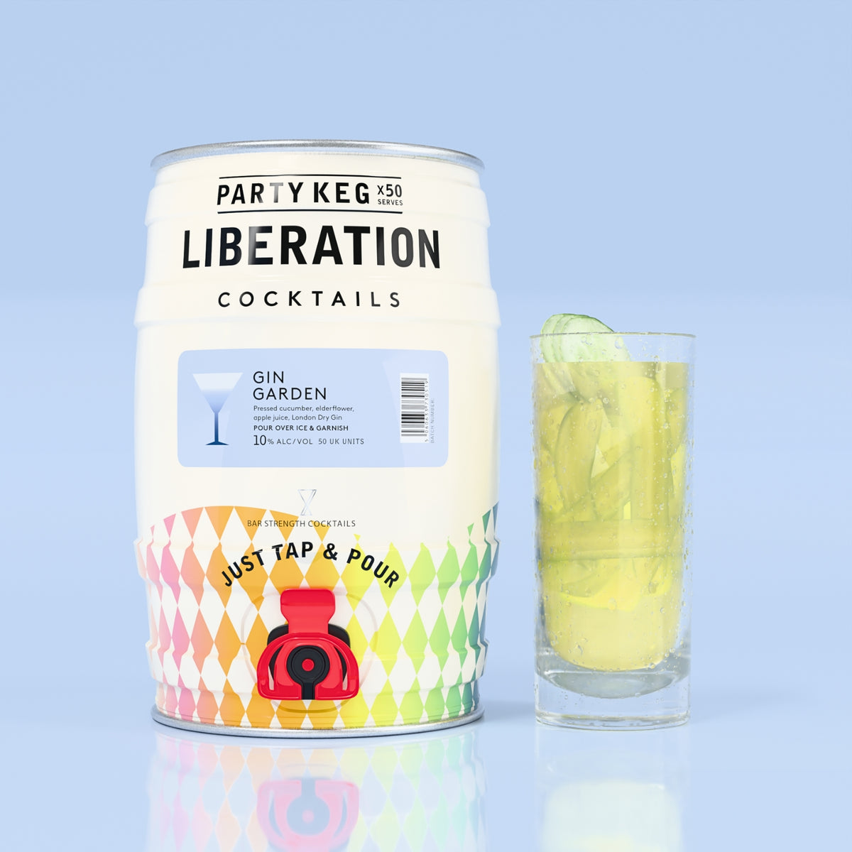 Gin Garden 5L Cocktail Keg, English Garden Cocktail